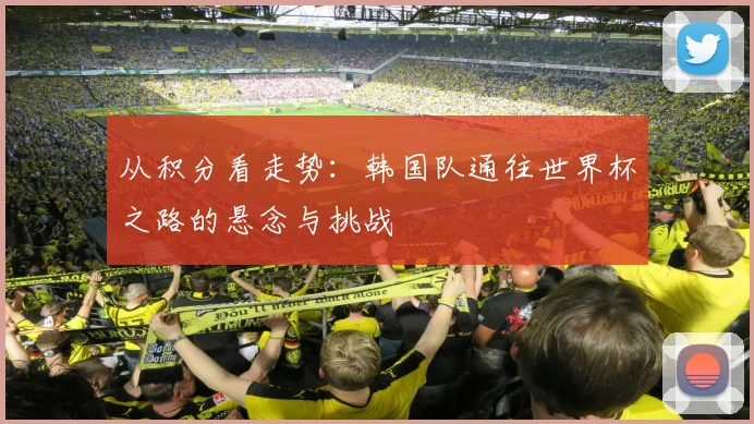 从积分看走势：韩国队通往世界杯之路的悬念与挑战